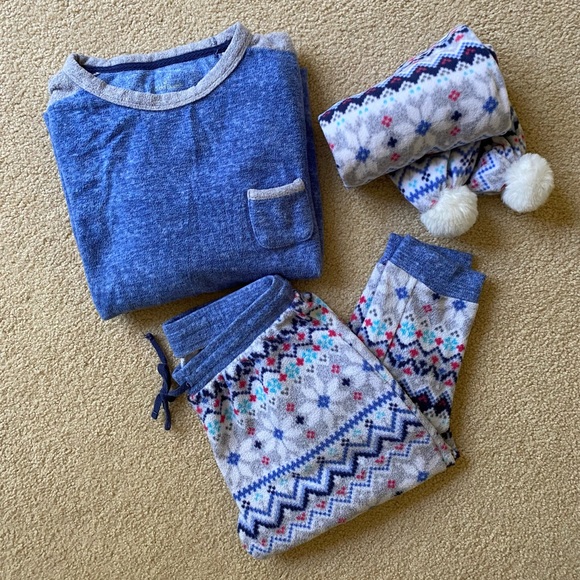 Cuddl Duds Intimates & Sleepwear Womens Fleece Pajama Set With